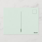 森の大地の日にかわいい空白のクマ ポストカード (裏面)