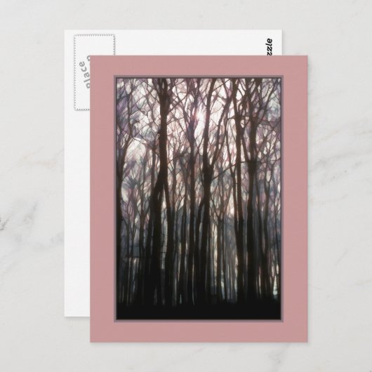 森の大聖堂インスパイアの写真 ポストカード (正面/裏面)
