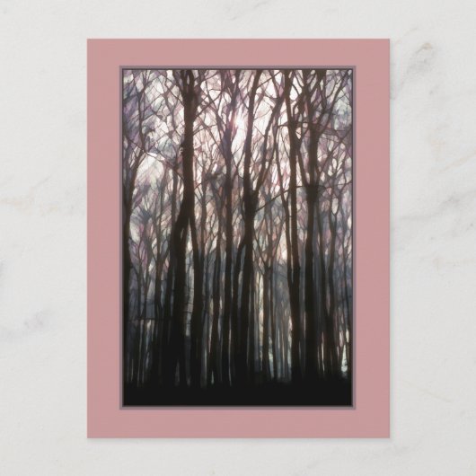 森の大聖堂インスパイアの写真 ポストカード (正面)