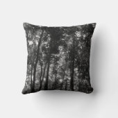 森の天蓋02 モノクロ クッション (裏面)