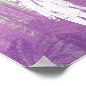 森の女の子8.5x11 ポスター (角)