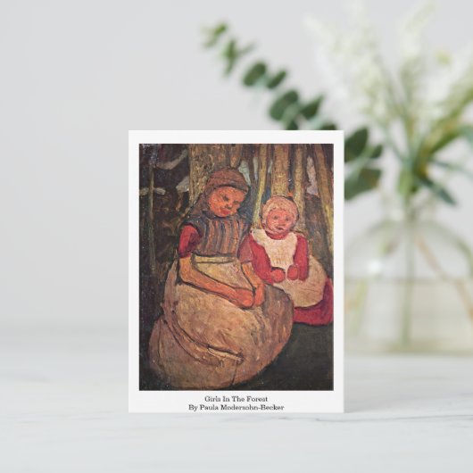 『森の女の子』 ポストカード (スタンド正面)