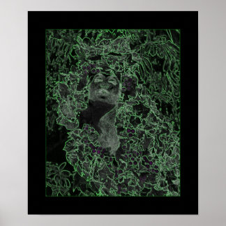 森の女性 ポスター