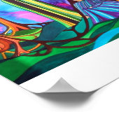 森の女性 ポスター (角)