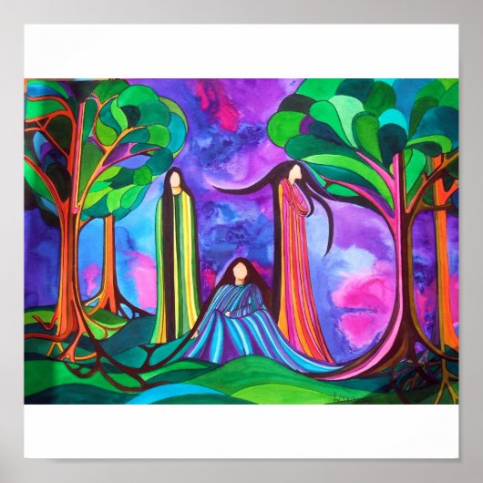 森の女性 ポスター (正面)