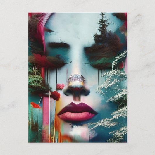 森の女 ポストカード (正面)