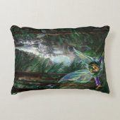森の妖精とウォーターフォール城 アクセントクッション (正面)