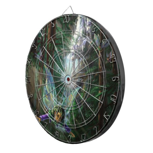 森の妖精とウォーターフォール城 ダーツボード (正面右)