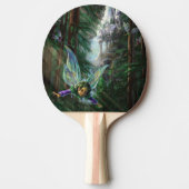 森の妖精とウォーターフォール城 卓球ラケット (正面)