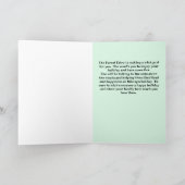 森の妖精と聖パトリックのデイカード シーズンカード (内部)