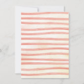 森の妖精のトードストール ベビーシャワー 招待状 (裏面)