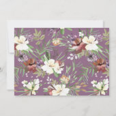 森の妖精の誕生日招待状 水彩 招待状 (裏面)