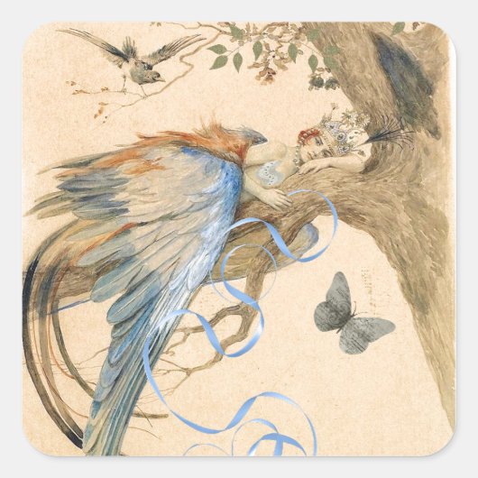 森の妖精 スクエアシール (正面)