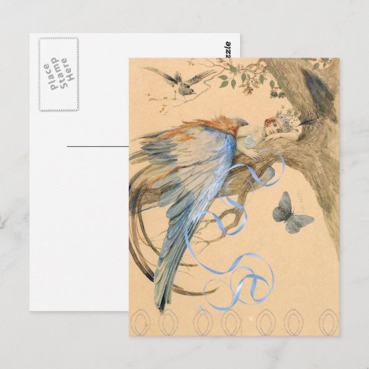 森の妖精 ポストカード (正面/裏面)