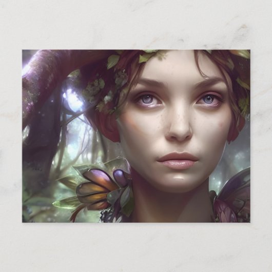 森の妖精 ポストカード (正面)