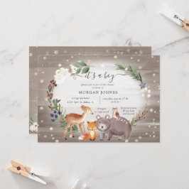森の妖精 赤ちゃん歓迎会 招待状