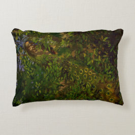 森の孔雀(Abbott Henderson Thayer) アクセントクッション