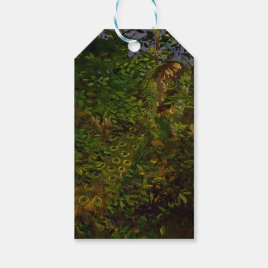 森の孔雀(Abbott Henderson Thayer) ギフトタグ (正面)