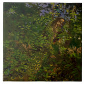 森の孔雀(Abbott Henderson Thayer) タイル (正面)