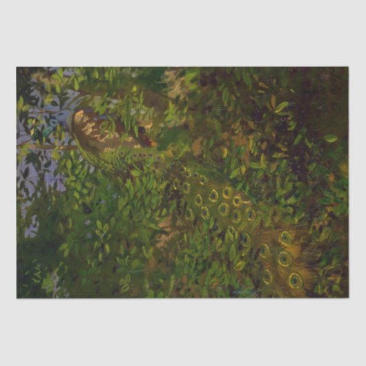 森の孔雀(Abbott Henderson Thayer) 薄葉紙 (正面)