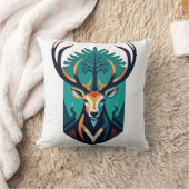 森の守護者 – シカの霊 クッション (ブランケット)