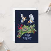 森の宝物がこの巣を祝福する  新築祝い カード (正面/裏面インサイチュ)