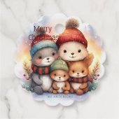 森の家族のクリスマス フェイバータグ (裏面)