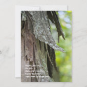 森の家族の集まり 招待状 (裏面)