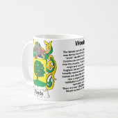 森の家紋のマグ コーヒーマグカップ (正面左)