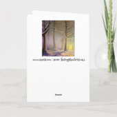 森の小さなクリスマスツリー カード (裏面)