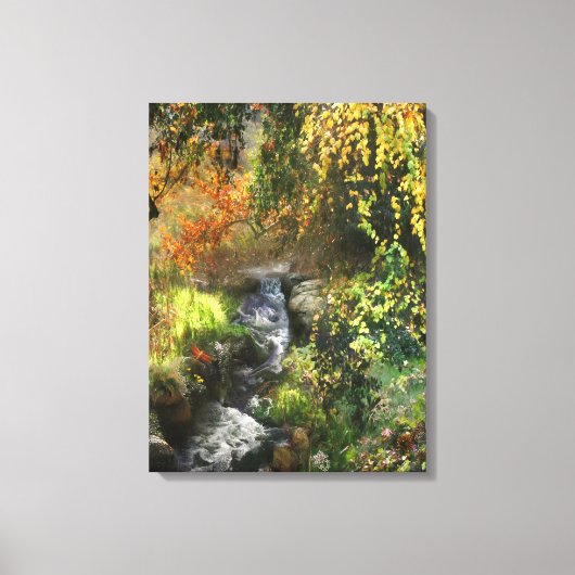 森の小さな中川 キャンバスプリント (正面)