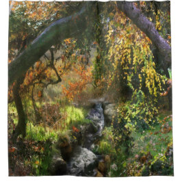 森の小さな中川 シャワーカーテン