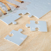 森の小さな動物のパーソナライズギフト ジグソーパズル (側面)