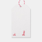 森の小さな小屋 | フェスティバル ギフトタグ (裏面)