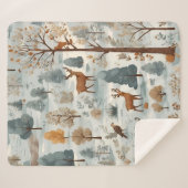 森の小声：森のスケッチ シェルパブランケット (正面(横))