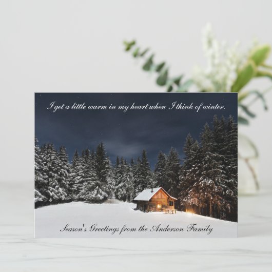 森の小屋 – 季節の挨拶状 シーズンカード (スタンド正面)