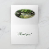 "森の小川" サンキューカード (内部)
