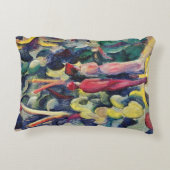 森の小径のカップル（August Macke作） アクセントクッション (裏面)