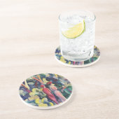 森の小径のカップル（August Macke作） コースター (側面)