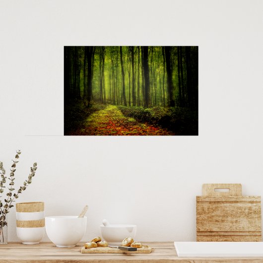 森の小道 ポスター (キッチン)