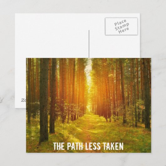 森の小道 ポストカード (正面/裏面)