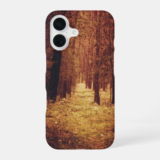 森の小道... iPhone 16ケース (裏面)