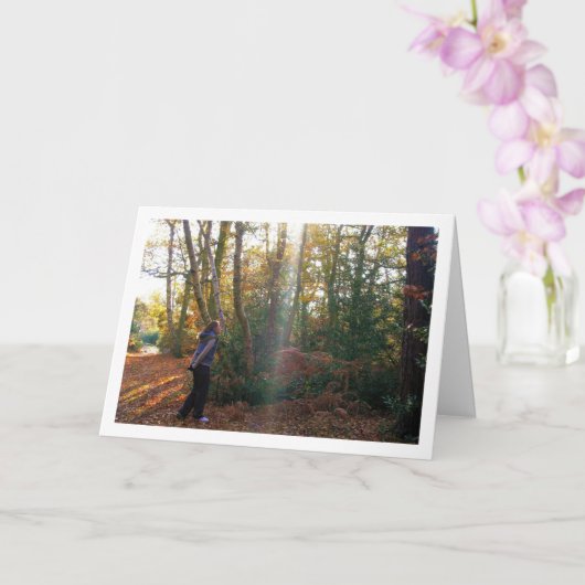 森の少女の肖像画 カード (蘭)