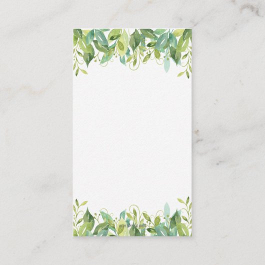 森の少年が本を持ってくる|過去記事 エンクロージャーカード (裏面)