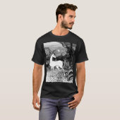 森の少年のかげにいる最後のユニコーン Tシャツ (正面フル)