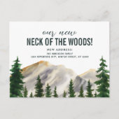 森の山々の新しい首 ポストカード (正面)