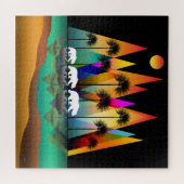 森の山に忍びモダン込む ジグソーパズル (横)