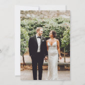 森の山の冬メリークリスマスフォト 招待状 (裏面)