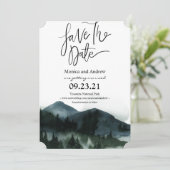 森の山のSave the Date 招待状 (スタンド正面)
