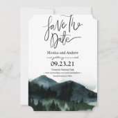 森の山のSave the Date 招待状 (正面)